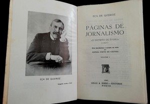 Páginas de Jornalismo vol I e II de Eça de Queiroz