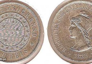 Brasil - 500 Reis 1889 - soberba prata