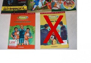 3 livros Objectivo Golo + As Feras Futebol Clube