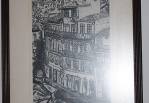 Serigrafia da cidade do Porto, Rua escura com Torr
