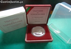 671: PROOF: 1.000$00 1994 Tratado Tordesilhas, por 35,00