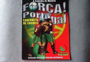 Caderneta de cromos futebol vazia Força Portugal