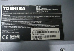 Lcd Toshiba 23wl46g com ecrã avariado