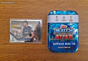 Card Alessandro Bastoni Inter Milão 2021-22 Topps Chrome Base UCL