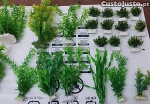 Plantas artificiais decorativas para aqurios