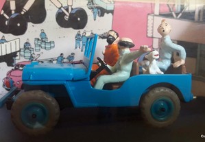Miniatura Jipe Willys Tintin Objetivo Lua