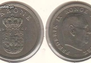 Dinamarca - 1 Krone 1967 - soberba