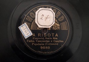 Grafonola Disco 78 rpm Duarte Silva A Risota / Esteja Quieto