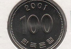 Coreia do Sul - 100 Won 2001 - soberba