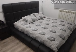 Cama Elite com estrado fixo 160*200cm Omega Black