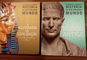 livros: "História ilustrada do mundo" (dois volumes)