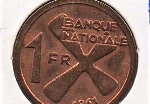 Catanga - 1 Franc 1961 - soberba