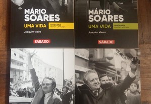 Conjunto de livros Mario Soares.Foto 1 e 2..