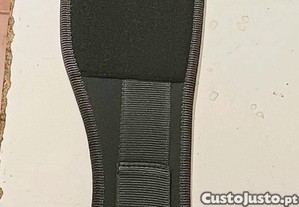 Cinto de musculao em material sinttico cor preto