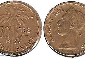 Congo Belga - 50 Centimes 1929 - mbc/mbc+