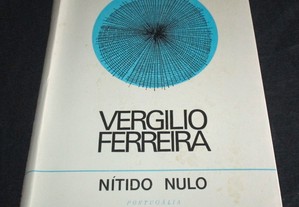 Livro Nítido Nulo Virgílio Ferreira 1ª edição 1971