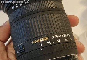 Objectiva Sigma 17-70mm DC Canon 2.8-4.5
