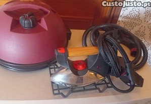 Caldeira de vapor com ferro de engomar industrial