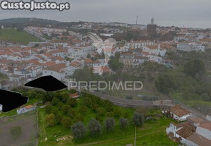 Moradia típica alentejana t2 + t2 com pomar no centro do alandroal com 2.659 m2