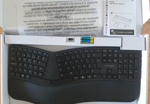 Teclado português, ergonómico, impecável e c/ garantia - Kensigton Pro Fit Ergo Wireless Keyboard.
