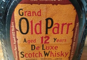 Garrafa Whisky Old Parr 1L 43% antiga.