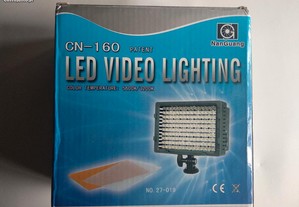 Luz para fotos e vídeo com 160 LED