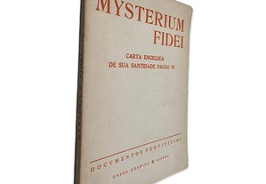Mysterium Fidei (Carta Encíclica de Sua Santidade Paulo VI)