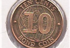 Zimbabué - 10 Cents 2014 - soberba