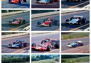 Lote de 30 fotografias do GP da Bélgica de Fórmula 1 (1970)
