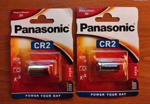 Pilhas de lítio Panasonic CR2 3V (par)