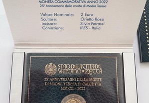 2 Euro Comemorativa - Vatican Vaticano 2022 - Madre Teresa