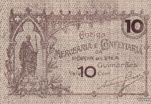 Cédula de 10 Cent.da Antiga Mercearia de Guimarães