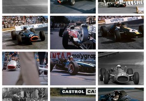 Lote de 63 fotografias do GP do Mónaco de Fórmula 1 (1966)