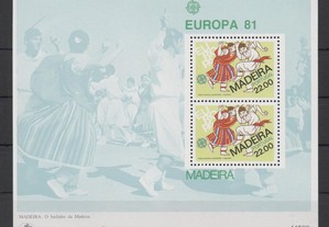 Bloco 37. 1981 / Europa. Madeira. Novo.