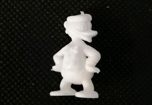 Boneco brinquedo monocromático plástico branco o herói de BD, o Pato Donald