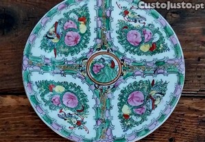Antigo Prato porcelana Oriental 