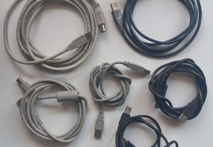 Cabos USB para Ligação Pc-Aparelhos Informáticos