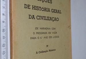 Lições de história geral da civilização (IV - A civilização moderna) - José D. Garcia Domingues
