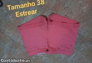 Calção rosa tam38 por estrear-Amadora