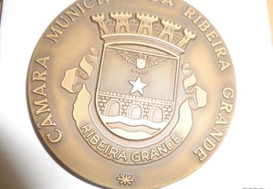 Medalha Bombeiros Ribeira Grande Açores Of.Envio