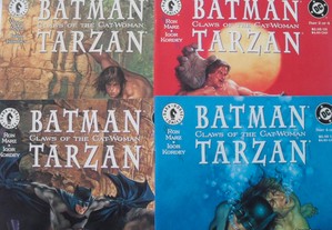 BATMAN TARZAN Claws of the Cat-Woman 1 2 3 4 série completa DC Dark Horse Comics bd Banda Desenhada