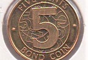 Zimbabué - 5 Cents 2014 - soberba