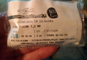 5 Bicos Corte Plasma 1,8mm p/ Tochas CEBORA Novos