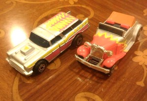 Matchbox Connectables - 2 Carros Hot Rods - 80/90's
