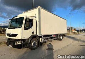 Camio furgo Renault 380 DXI (Plataforma elevatria retrtil)