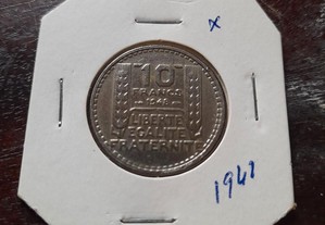Moeda 10 francos 1948