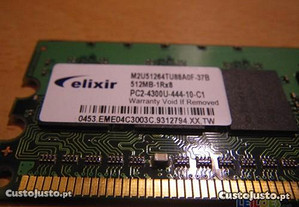 Memória Ram 512MB PC2-4300 Dddr2 (533MHZ)