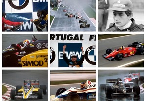 Lote de 20 fotografias do GP de Portugal de Fórmula 1 (1985)
