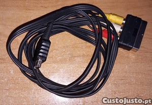 Cabo composto original sony playstation ps1 ps2 ps3