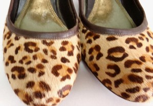 Sapatos Leopardo pêlo tipo animal senhora 37